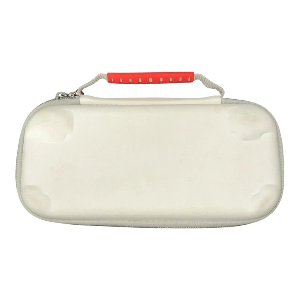 Nintendo Switch Console Deluxe Rubberized White Mario Themed Carrying Case 8E